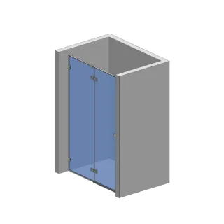 Душевая дверь AQUAme AQM7408-12 120 см профиль хром стекло прозрачное