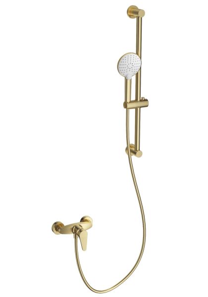 Смеситель для душа с гарнитуром Wonzon & Woghand WW-AE3103-BG брашированное золото