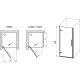 Душевая дверь Ravak Cool COSD1-80 X0VV40A00Z1 80 см профиль хром стекло Transparent