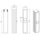 Шкаф-пенал La Fenice Cubo Bianco FNC-05-CUB-G-30 30 см