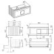 Тумба под раковину La Fenice Cubo Bianca FNC-01-CUB-G-100C 100 см