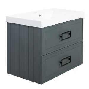Тумба под раковину La Fenice Cubo Grigio Twin FNC-01-CUB-G-80C-2 80 см