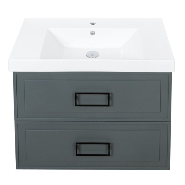 Тумба под раковину La Fenice Cubo Grigio Twin FNC-01-CUB-G-80C-2 80 см