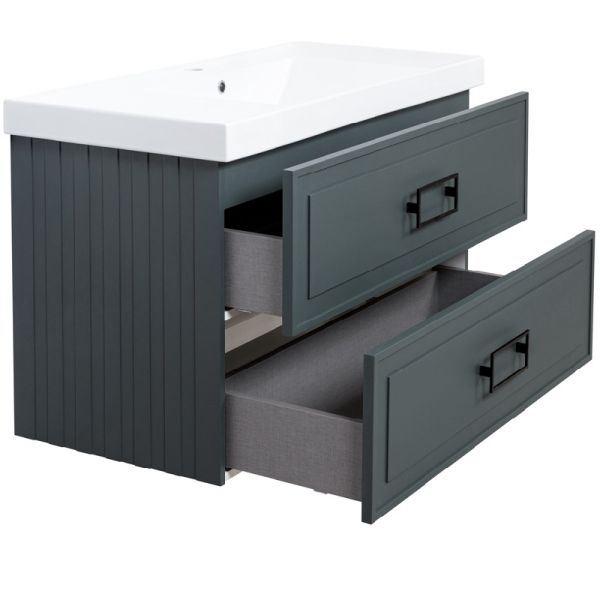 Тумба под раковину La Fenice Cubo Grigio Twin FNC-01-CUB-G-100C-2 100 см