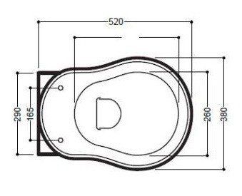 Сиденье для унитаза Kerasan Retro 109001 с крышкой белой