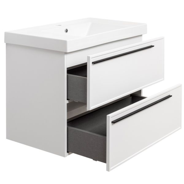 Тумба под раковину La Fenice Elba Bianco Twin FNC-01-ELB-B-80C-2 80 см