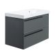 Тумба под раковину La Fenice Elba Grigio Twin FNC-01-ELB-G-90R-2 90 см