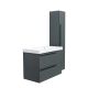 Тумба под раковину La Fenice Elba Grigio Twin FNC-01-ELB-G-90R-2 90 см