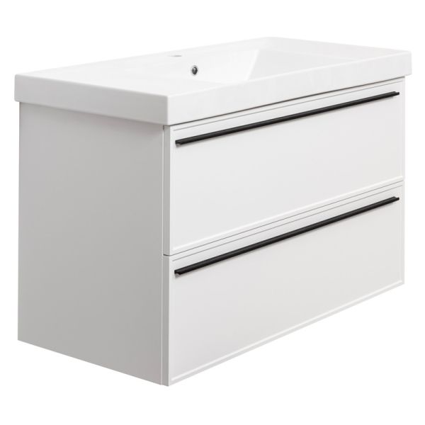 Тумба под раковину La Fenice Elba Bianco Twin FNC-01-ELB-B-100C-2 100 см