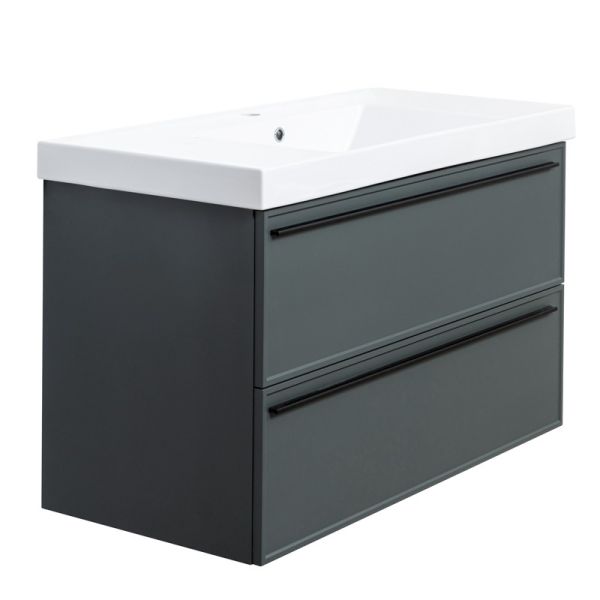 Тумба под раковину La Fenice Elba Grigio Twin FNC-01-ELB-G-100C-2 100 см
