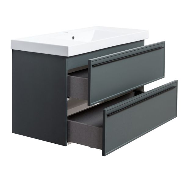 Тумба под раковину La Fenice Elba Grigio Twin FNC-01-ELB-G-100C-2 100 см