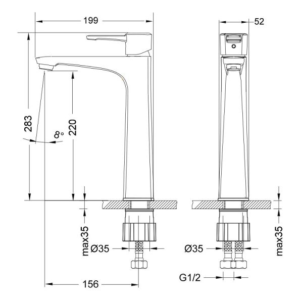 Смеситель для раковины Lemark Evitta  LM0509C