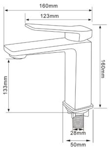 Смеситель для раковины Comforty хром FC071A-CCT