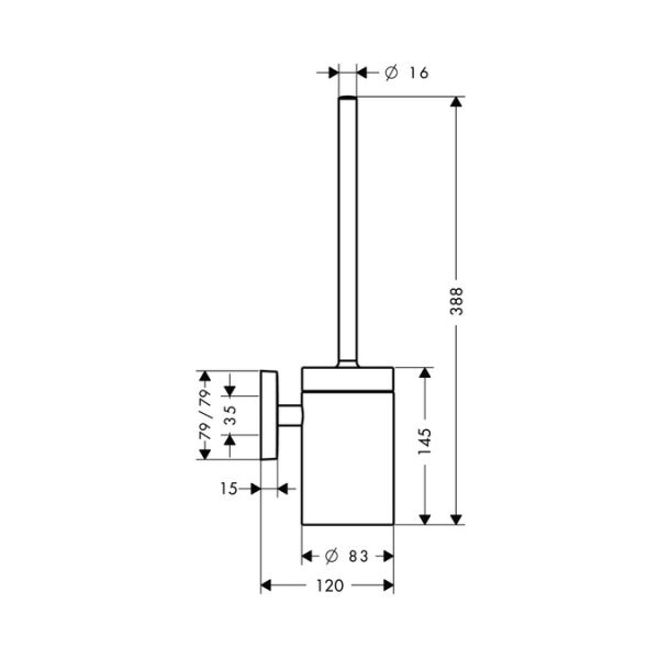 Ершик Hansgrohe PuraVida 41505000