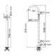Смеситель для раковины напольный WasserKRAFT Main 4153