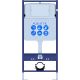 Комплект унитаза с инсталляцией Aquatek Set Aquatek Мия 4в1 с сиденьем Микролифт и клавишей смыва Белый глянцевый Никель