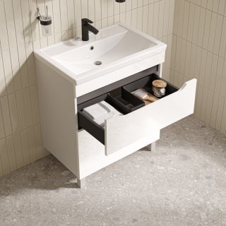 Тумба с раковиной IDDIS Рэй (Ray) RAY70WFi95K 70 см белый