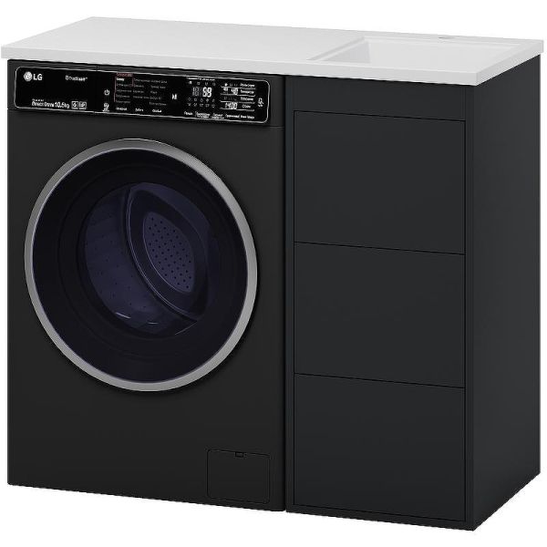 Напольная тумба под раковину Brevita Grafit УТ000015084 100 см Графит матовый