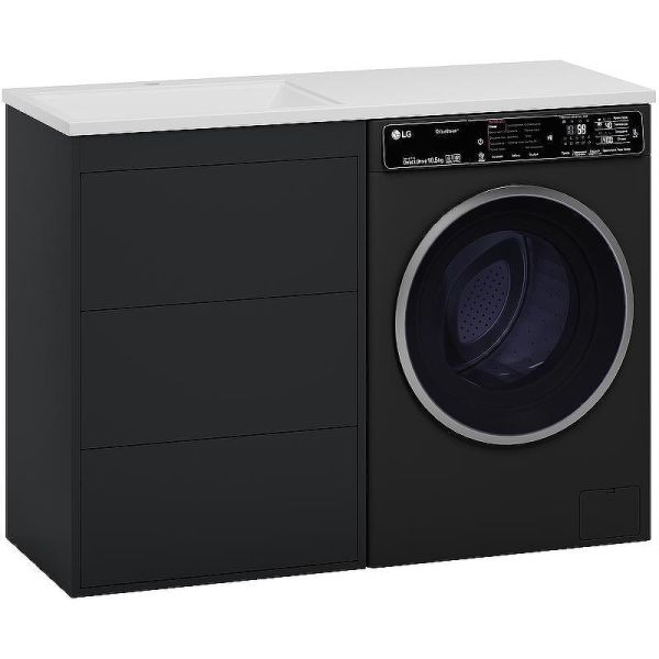 Напольная тумба под раковину Brevita Grafit 120 L УТ000015085 Графит матовый