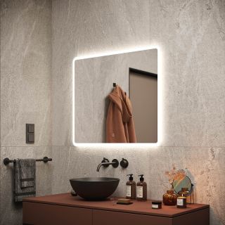 Зеркало с подсветкой Sancos Arcadia AR800 80см с сенсорным выключателем Зеркало с подсветкой Sancos Arcadia AR800 80см с сенсорным выключателем