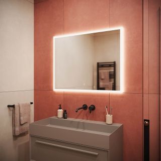 Зеркало с подсветкой Sancos Palace PA900 90см с сенсорным выключателем Зеркало с подсветкой Sancos Palace PA900 90см с сенсорным выключателем