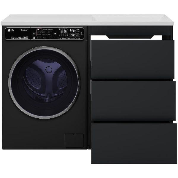 Напольная тумба под раковину Brevita Grafit 120 R УТ000015422 Графит матовый