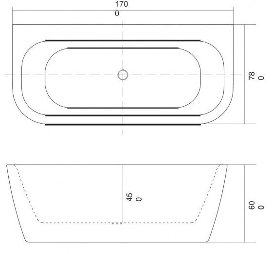 Акриловая ванна Aquatek Алтея 170x78см белый AQ-123778