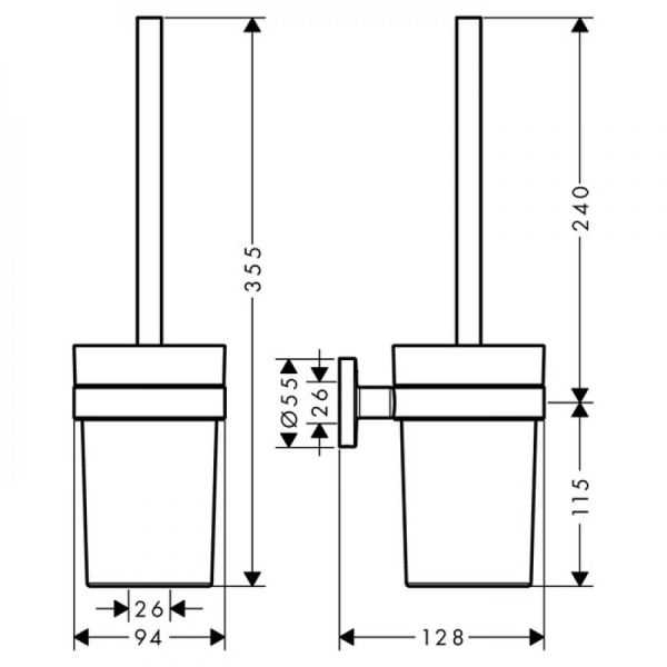 Ершик Hansgrohe Logis 41722000