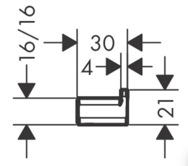 Крючок Hansgrohe AddStoris 41742670 Крючок Hansgrohe AddStoris 41742670