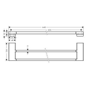 Полотенцедержатель Hansgrohe AddStoris 41743990