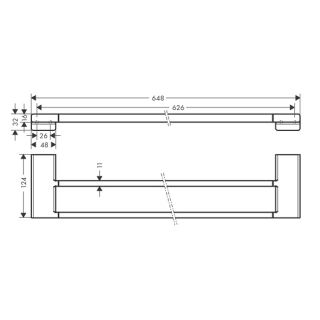Полотенцедержатель Hansgrohe AddStoris 41743990