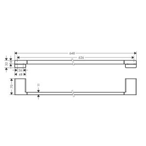 Полотенцедержатель Hansgrohe AddStoris 41747700