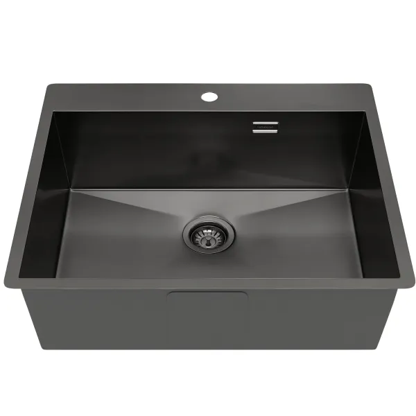 Мойка кухонная Reflexion Iseo 60-BL RX2260BL оружейная сталь
