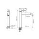 Смеситель для раковины WasserKRAFT Niers 3003HBG золото матовое