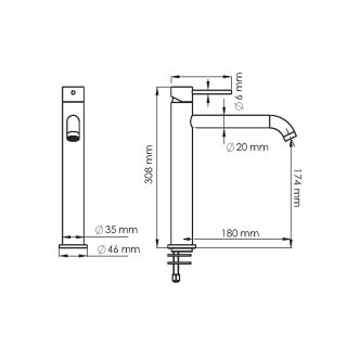 Смеситель для раковины WasserKRAFT Niers 3003HGR графит