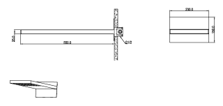 Верхний душ Boheme FUSION Shine Gun Metal графит глянец