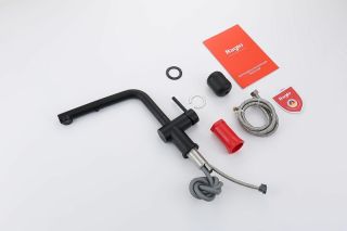 Смеситель для кухни Raglo R86.49.06 с выдвижным изливом чёрный Смеситель для кухни Raglo R86.49.06 с выдвижным изливом чёрный