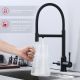 Смеситель для кухни Raglo R81.63.06 с подключением фильтра чёрный
