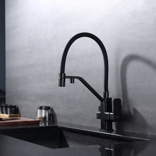 Смеситель для кухни Raglo R85.62.06 с подключением фильтра чёрный Смеситель для кухни Raglo R85.62.06 с подключением фильтра чёрный