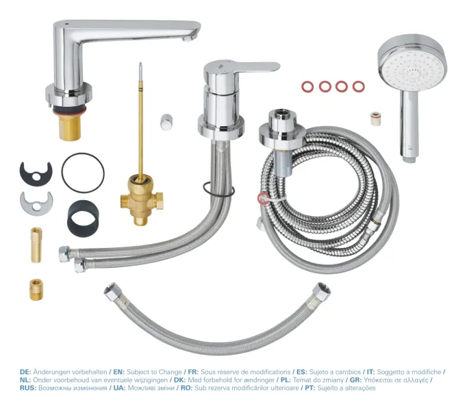 Смесители на борт ванны GROHE BauEdge 2511700A хром