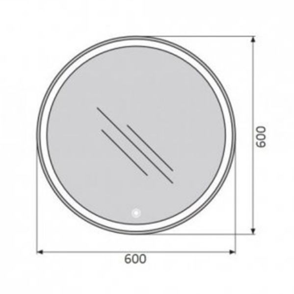 Зеркало BelBagno с LED-подсветкой и сенсорным управлением SPC-RNG-600-LED-TCH