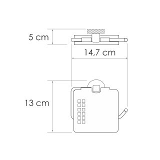 Держатель для туалетной бумаги WasserKRAFT Mosel K-46625 хром