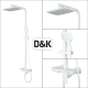 Душевая стойка D&K Berlin.Steinbeis DA1433726A02 белый матовый