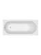 Ванна из искусственного камня BelBagno BB-DELTA-170-75-46-MR-W-MATT-LEG-SET 170x75 см в комплекте с ногами белый матовый