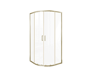 Душевой уголок Good Door Lite ЛТ00033 100x100 см профиль брашированное золото стекло прозрачное