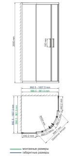 Душевой уголок Wasserkraft Main 41S23 100x100 Душевой уголок Wasserkraft Main 41S23 100x100