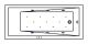 Гидромассажная ванна Whitecross Wave Slim 0111.150070.100.RELAX.BR 150x70см Relax бронза