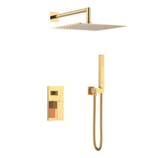 Верхний душ Boheme VENTURO (QUBIC) латунь Gold 30*30cm золото