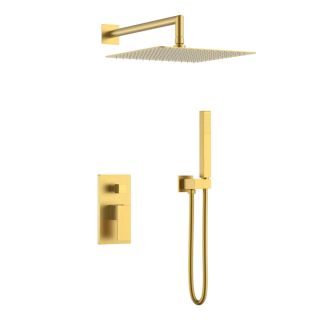 Верхний душ Boheme QUBIC латунь MATT GOLD  30*30cm золото