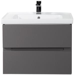 Подвесная тумба под раковину Art&Max Techno 70см смоки софт AM-Techno-700-2C-SO-ZB815